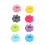 Unique 16PCS Silicone Flower Drink Markers for Wine Cup Identification 10