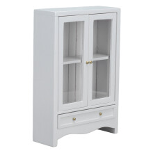 Puppenhaus-Schrank 1:12 Holz-Doppeltür-Regal 14,5 cm