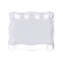 Acrylstempelblock mit Griff, gebogener DIY-Gummistempel transparent TL005
