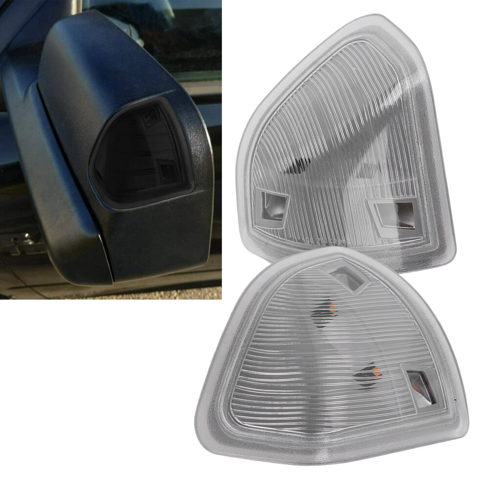 2Pcs Led Side Mirror Turn Signal Lights For Dodge Ram 1500 2011Â17 White 7891357882202