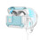 Magnetic Automatic Earphone Cover For Wireless-white blue 1