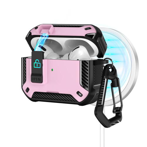 Earphone Case with Phone Stand For Wireless Earbuds Case-Pink