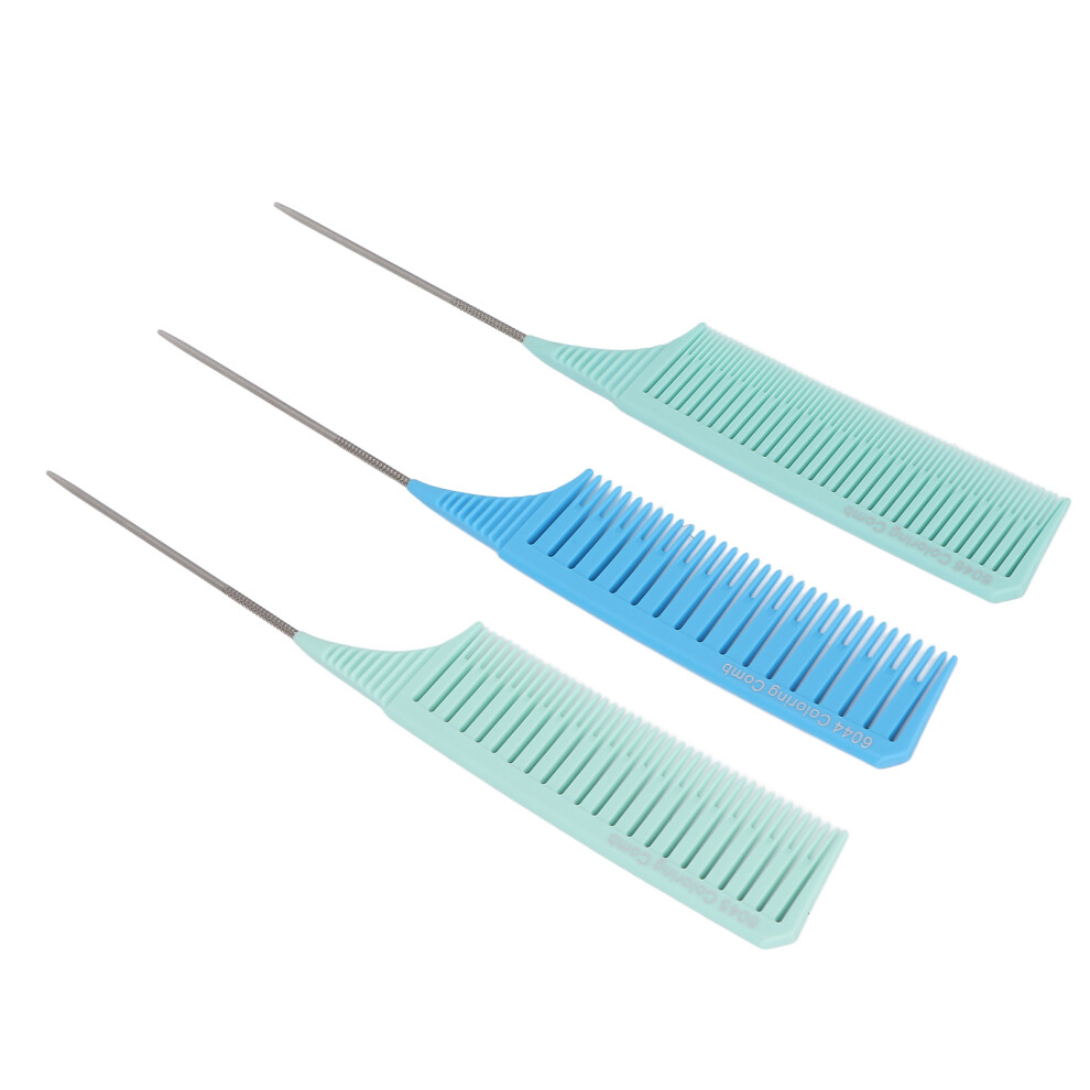 3pcs Professional Glossy ABS Alloy Parting Comb Set â 25.5cm, Durable
