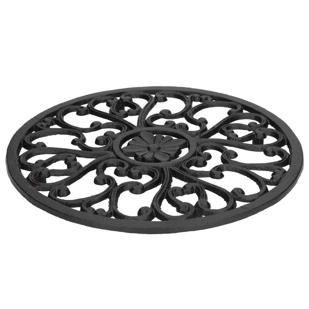 Durable Iron Flower Stand 27.8x27.8x1.6cm Indoor Outdoor Plant Shelf-image-OPC-PMQX5Q9-NEW