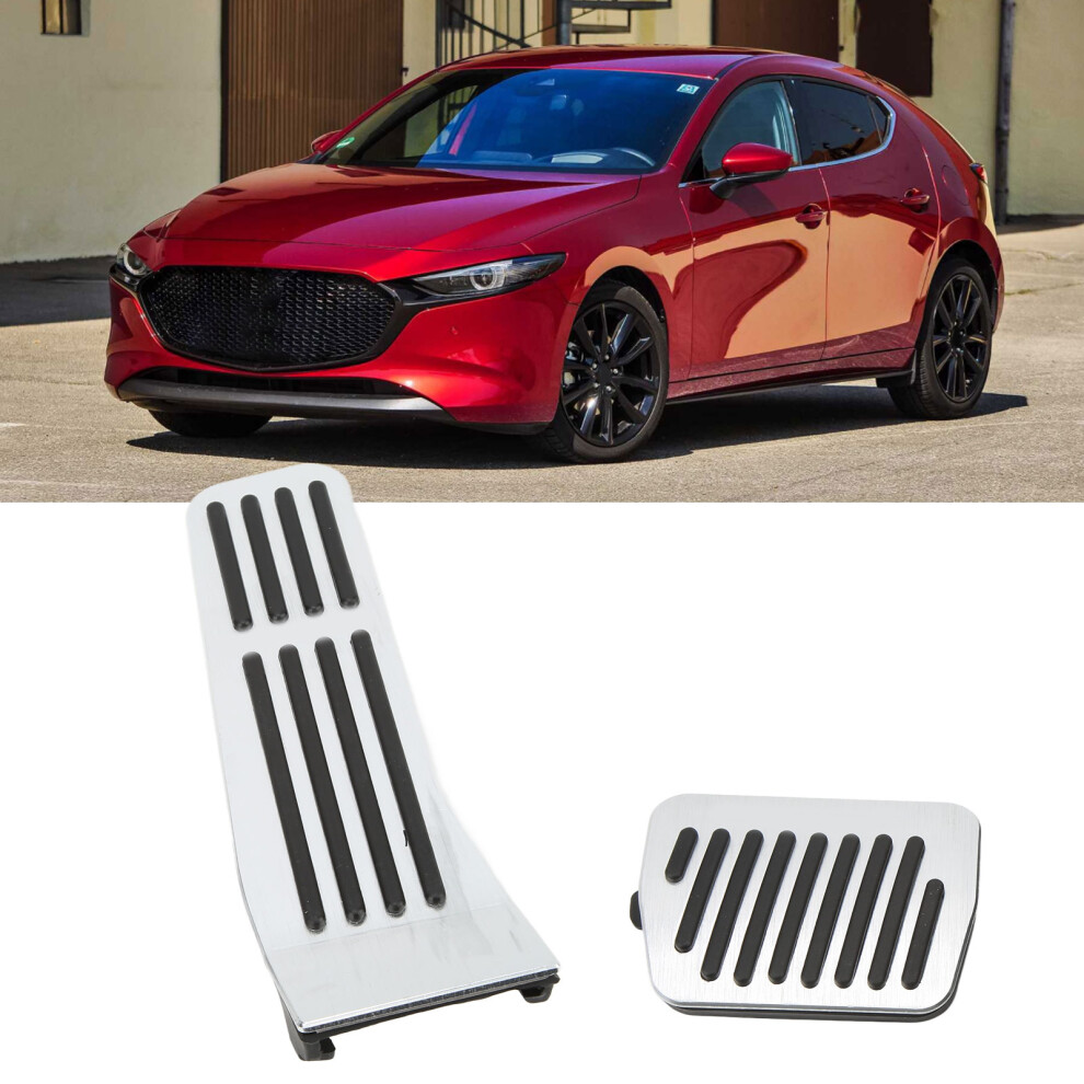 Aluminum Alloy Brake And Accelerator Pedal Pad Kit For Mazda 3 Axela 4681357884404