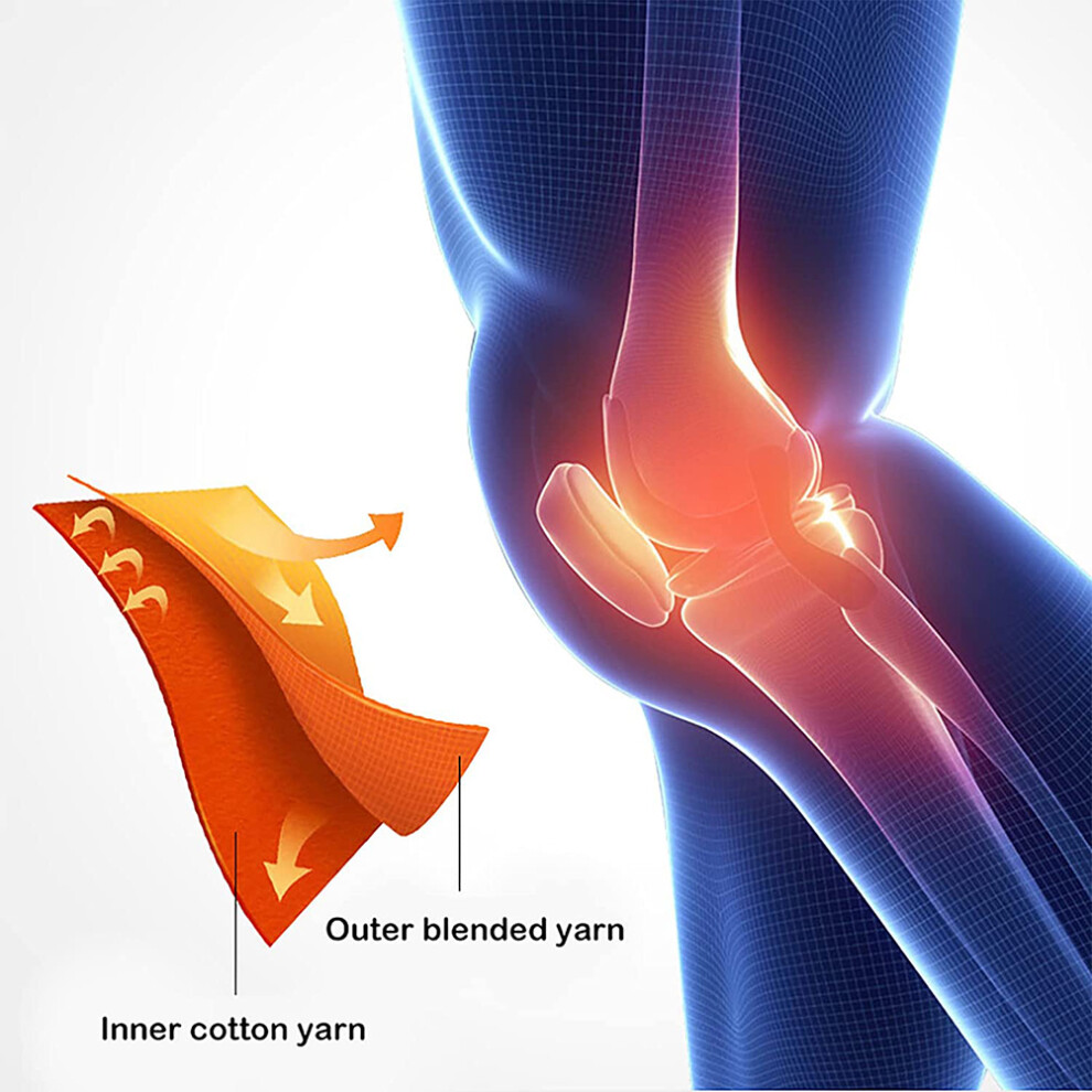 Self Heating Knee Pads for Meniscus Tears & Arthritis, S-XL, Warm Support