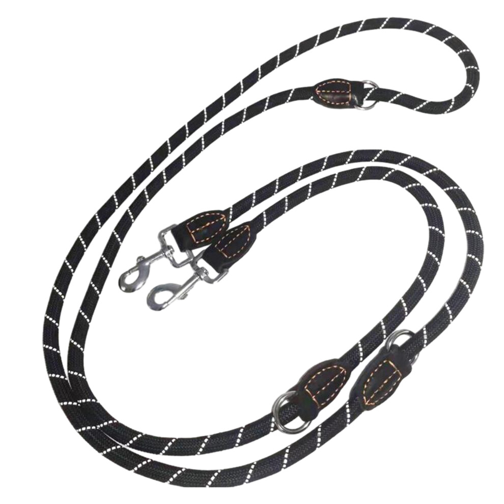 (reflective black) Hands-Free Control With Adjustable Nylon Dog Lead Adjustable Versatile-image-OPC-PMQXDSD-NEW