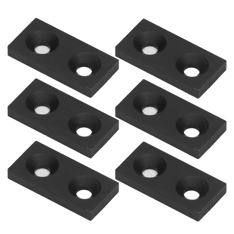 10Pcs Aluminum Alloy End Cover For Cnc Frames Profiles Double Hole Design Black 8061357886190