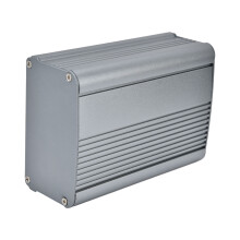 Aluminiumlegierungs-Elektronikgehäuse 55x95x130mm Grau, geteiltes Gehäuse