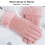 Damentouchscreen-Winterhandschuhe – Kunstleder, warm, 5 Farben 9