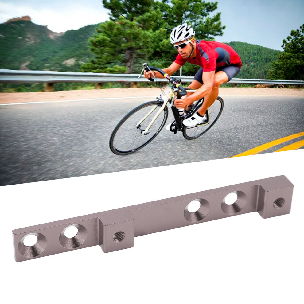 Aluminum Alloy Bicycle Bottle Cage With Four Holes, Titanium Color, 107X12x8mm 9441357888261