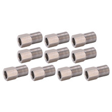 8 mm Edelstahl-Hydraulikschlauchmutter, 10 Stück für Fahrrad-Bremssystemreparatur