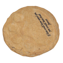 Pet Memorial Stone Resin Garden Tombstone for Lawn, 21 x 21 cm, Sand Color