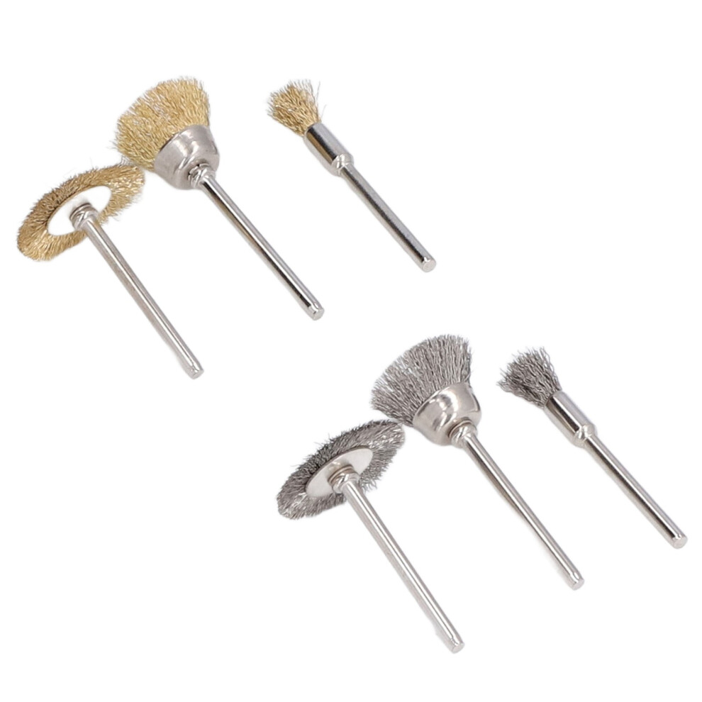 Wire Cup Wheel & Pen Brush Set Â 36Pcs Brass Stainless Steel Polishing Tools 6921357891322