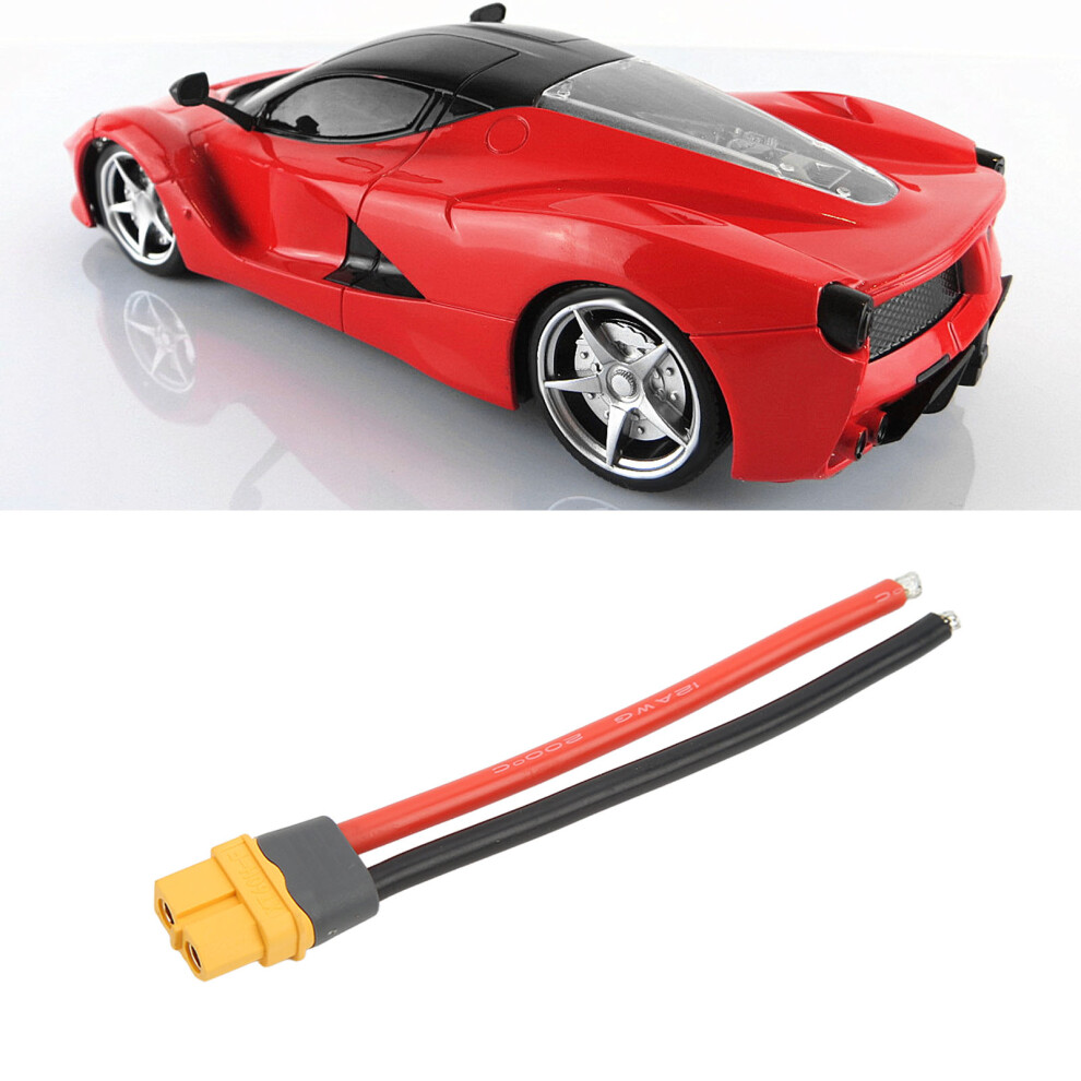 Xt60h Female Plug With 12Awg Silicone Wire For Rc Models, 120Mm, Gray 9491357891075