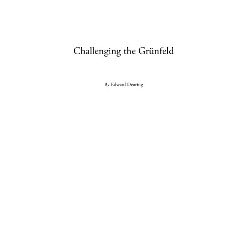 Udfordrer Grunfeld af Edward Dearing (Paperback) 1