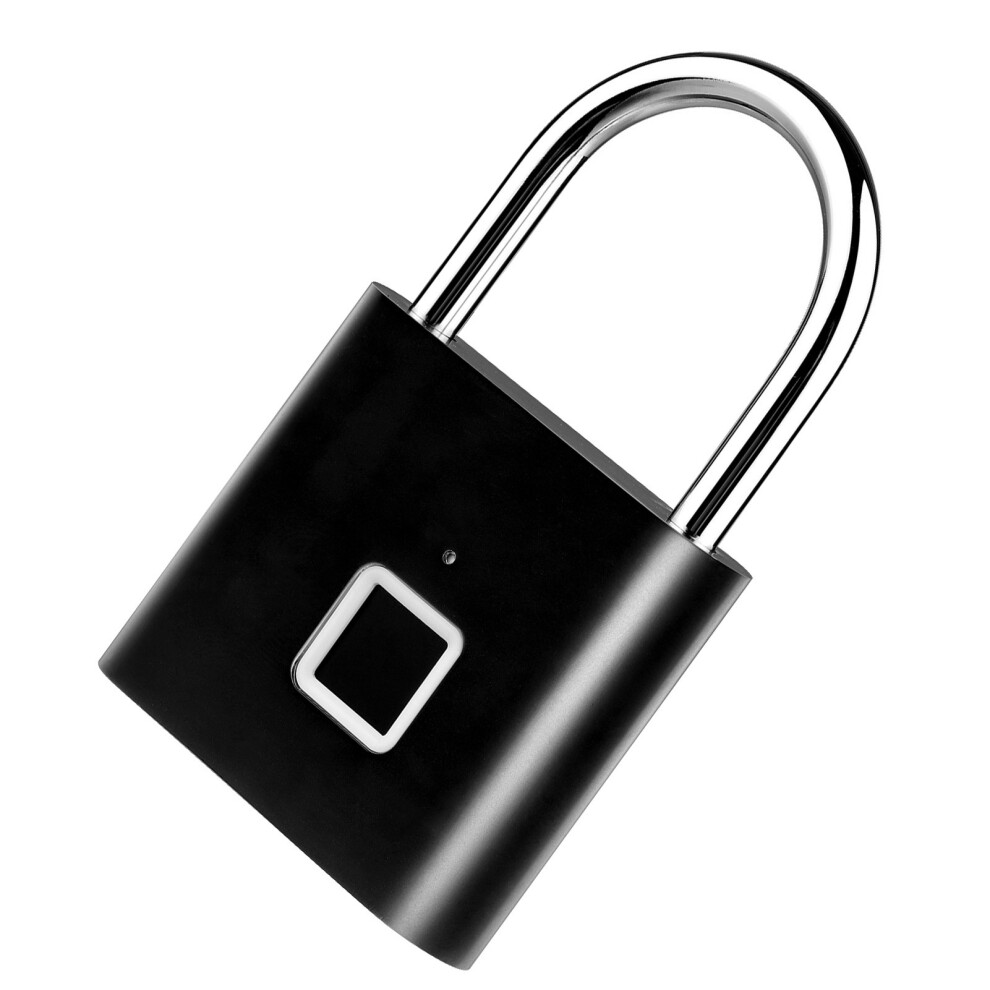 Keyless Rechargeable Smart Padlock With 20 Fingerprint Function & Morse Code 7641357894657