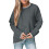 Womens Pullover Sweaters Long Sleeve Neck Casual-Dark Grey M 1