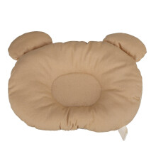Newborn Baby Pillow Brown: Prevent Flat Head & Neck Support