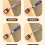 Multiple Scene Wooden Phone Charm Clicking Button-or ange 7
