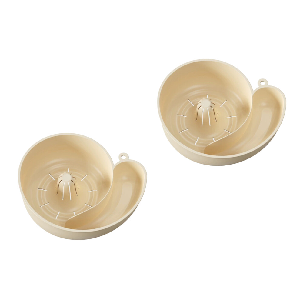 (Cream White, two) 2piece Strainers For Kitchen Collapsible Colander Fruit Washing Bowl-image-OPC-PMQY6XQ-NEW