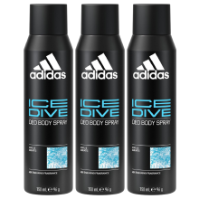 3 x 150ml Adidas 48H Cool & Aquatic Deodorant Spray - Ice Dive