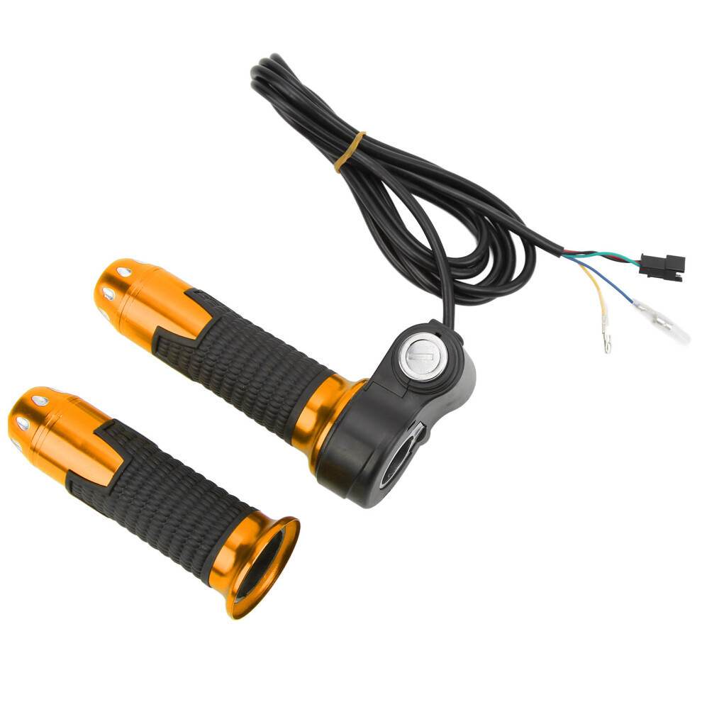 12V-99V Universal Twist Throttle Grip Handlebar With Keys For E-Bikes 8161357896196