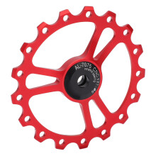 17T Keramik Hinterrad-Schaltwerkscheibenführung für Renn- und Mountainbike, Rot