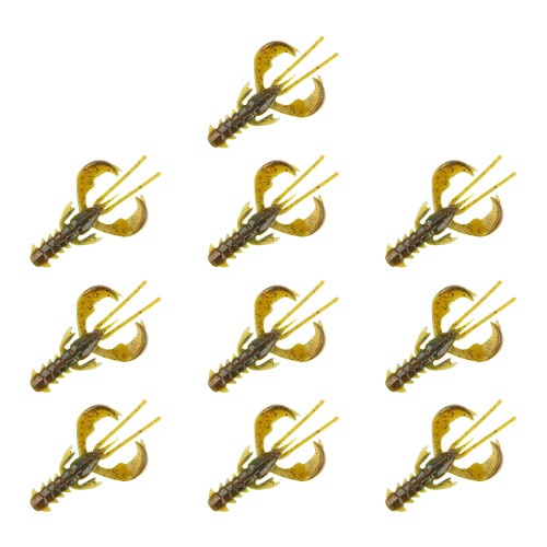 10Pcs Artificial Shrimp Lures Freshwater-Color A 6.5cm