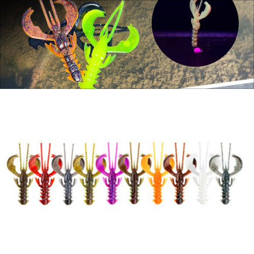10 Stück Krebsköder, Langusten, Hummer, Garnelen,-Farbe: 6,5 cm 1