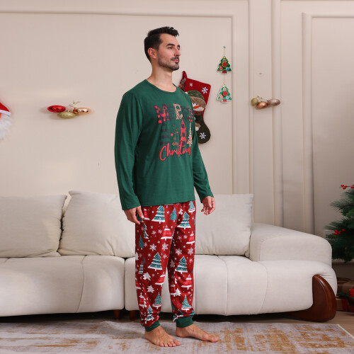 Familien-Weihnachtspyjamas, passende Sets, modische-Mutter XL 1