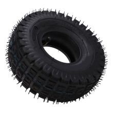 Rollerreifen Innenschlauch 3,00-4 mit gebogener Ventil, Gummi, 24 cm Durchmesser