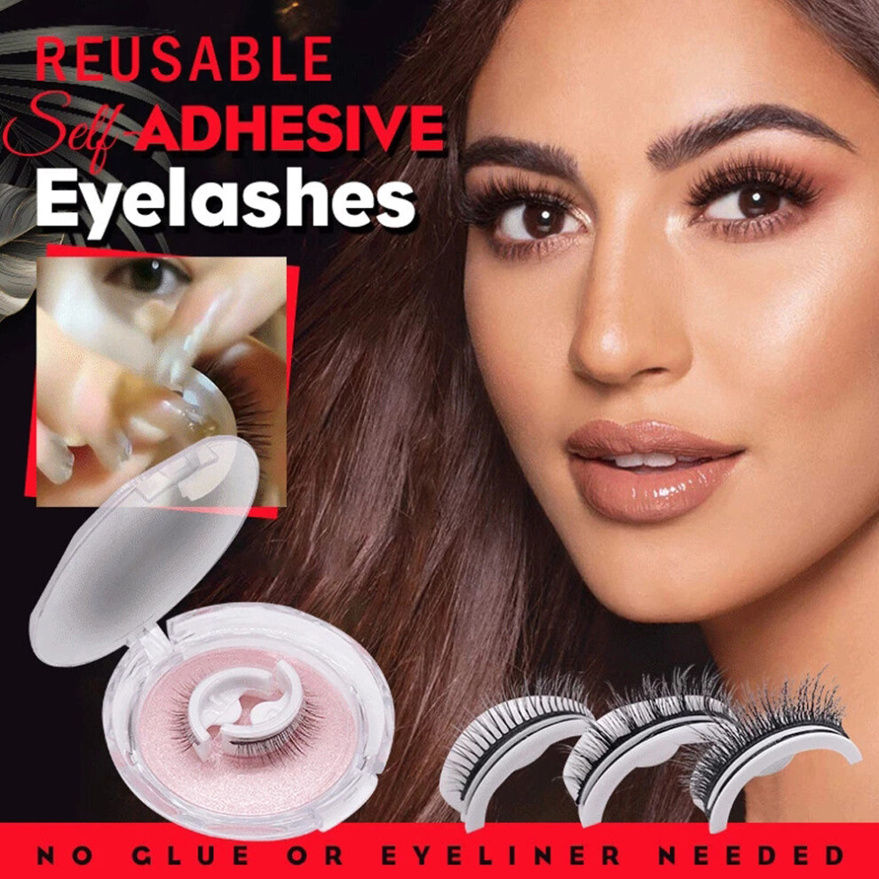 3-Second Application Self-Adhesive False Eyelashes No Glue or Liner