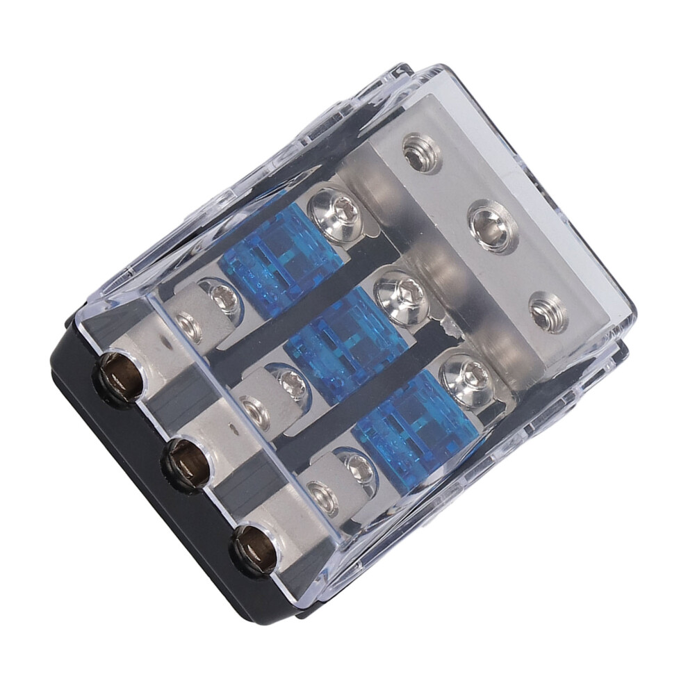 1 In 3 Out Anl Fuse Holder Audio Amplifier 60A Distribution Block 3151357898462