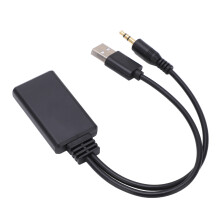 3,5 mm Auto Bluetooth Empfänger Musikplayer AUX USB Adapter ABS Stereo Adapter