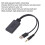3,5 mm Auto Bluetooth Empfänger Musikplayer AUX USB Adapter ABS Stereo Adapter 6