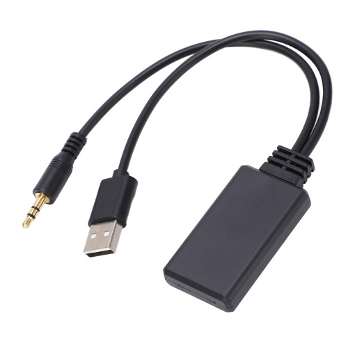 3,5 mm Auto Bluetooth Empfänger Musikplayer AUX USB Adapter ABS Stereo Adapter 2