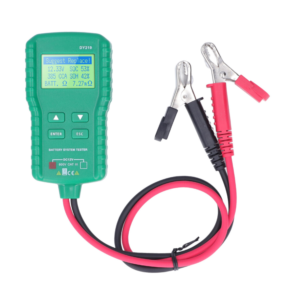 Dy219 12V Digital Car Battery Load Tester, 3-250Ah, Auto Diagnostic Tool 9311357899447