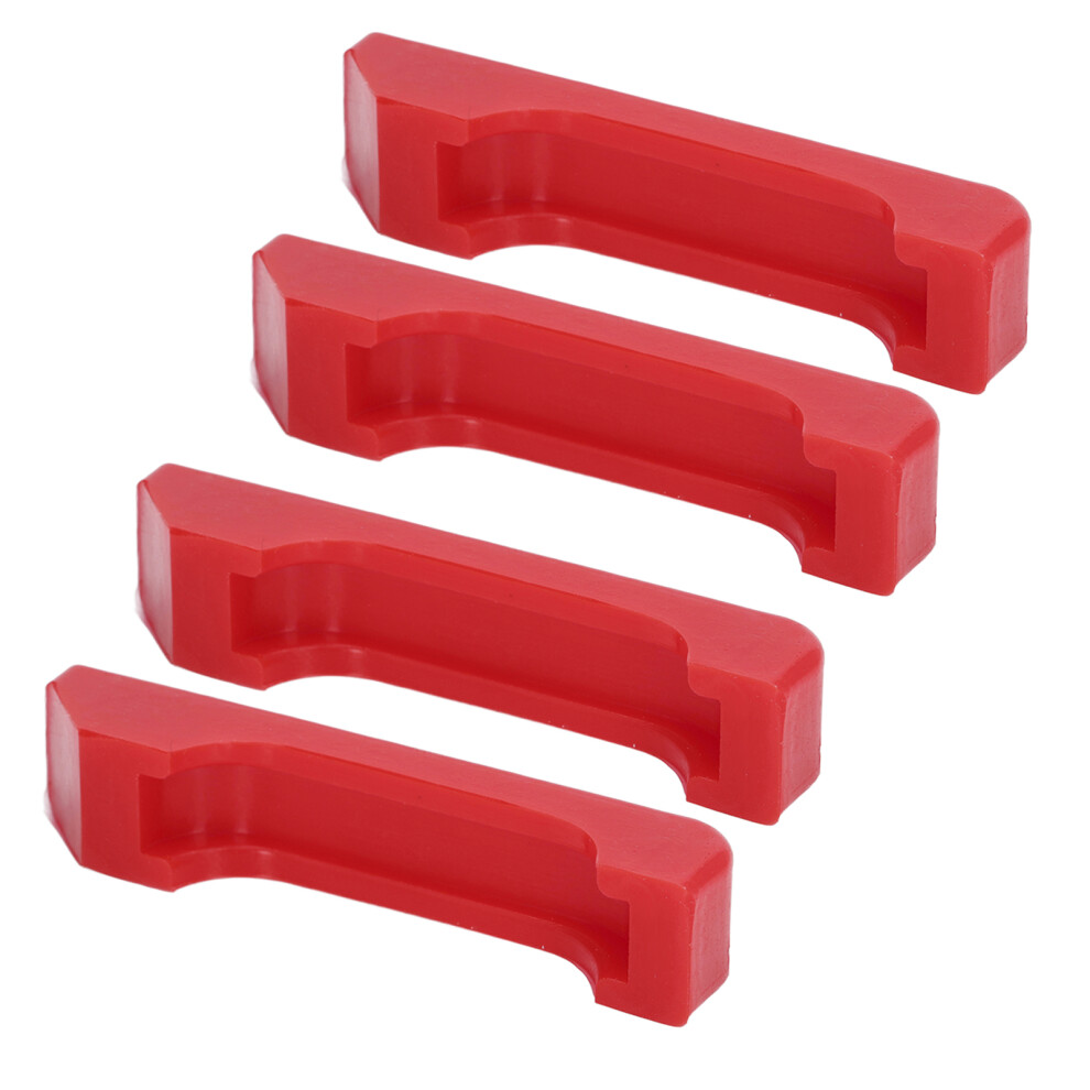 7-1711 Radiator Support Bushings Set 4Pcs Polyurethane Gm Style Red 7661357899391