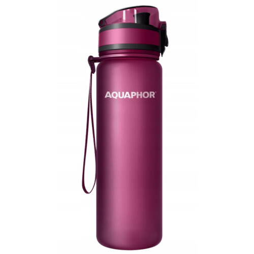 Aquaphor Aquaphor filterfles + 1 waterfilterpatroon 0,8 L bordeauxrood 1
