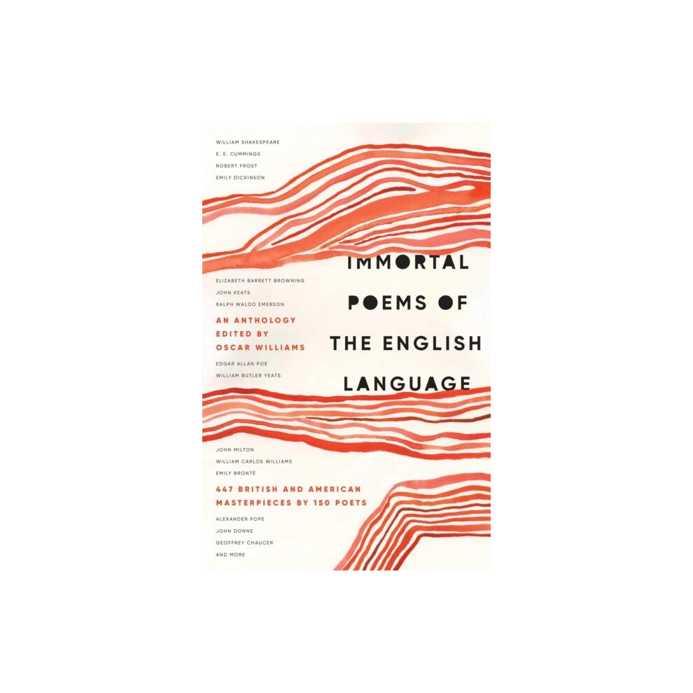 Riachristiecollections Immortal Poems Of The English Language By Oscar Williams Paperback Boo