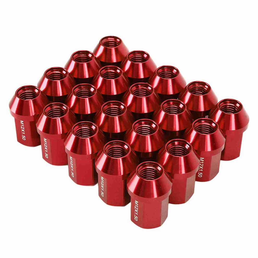 20Pcs M12x1.5 Aluminum Wheel Lug Nuts For 1983Â2002 Camaro 35Mm Red 4301357903164
