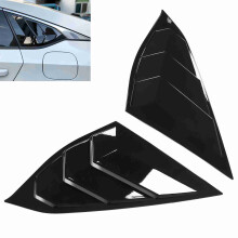 2Pcs Glossy Black Rear Window Louver Fits Accord 2018-2021