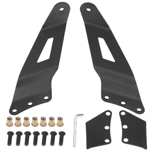 Upper Windshield LED Curved Light Bar Mount for Silverado GMC Tahoe 2001‑2006 1