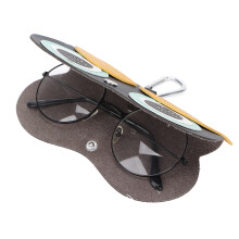 Étui en cuir pour lunettes de soleil 155x70 mm 6,10x2,76 po