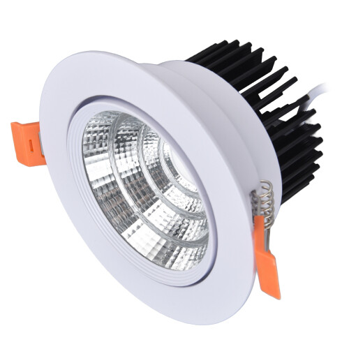7W LED Embedded Spotlights 108mm Dustproof Warm Light 6000K