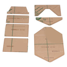 7 Stück Klare Acryl-Kartenpaketvorlagen für präzises Geschenkboxenherstellen