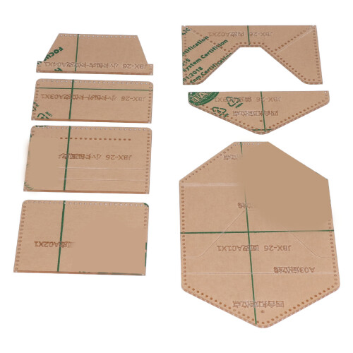 7Pcs Acrylic Card Packaging Templates for Accurate Cutting Clear Layout DIY