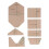 7Pcs Acrylic Card Packaging Templates for Accurate Cutting Clear Layout DIY 2