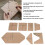 7Pcs Acrylic Card Packaging Templates for Accurate Cutting Clear Layout DIY 7